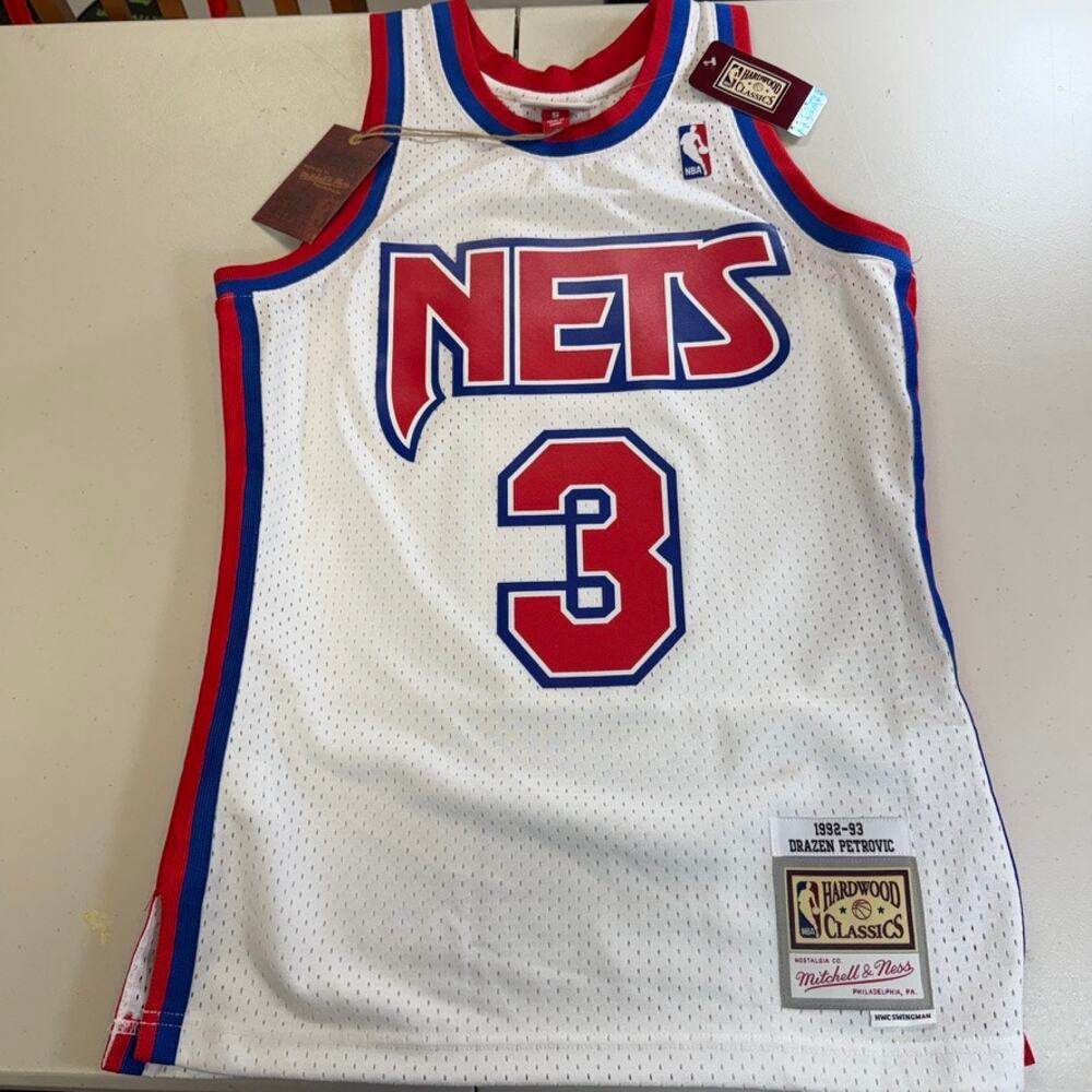 Drazen Petrovic New Jersey Nets Mitchell & Ness NBA Swingman Jersey Small NWT